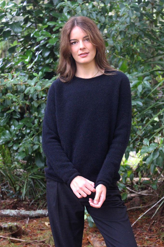 Scroll Jumper - Possum Merino