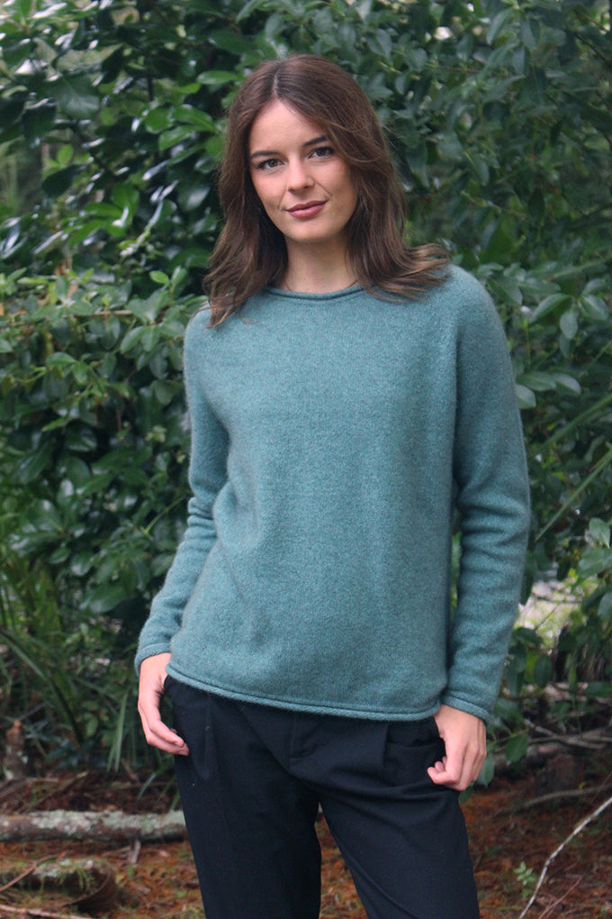 Scroll Jumper - Possum Merino