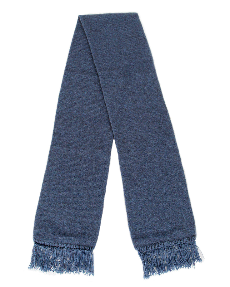 This double thickness scarf is made from possum merino blend and is approximately 17cm wide and 170cm long. Add another 7cm of fringing. Perfect winter wearing!! Made in NZ by Lothlorian.