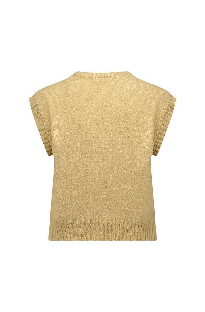 Crew Neck Vest - Alpaca