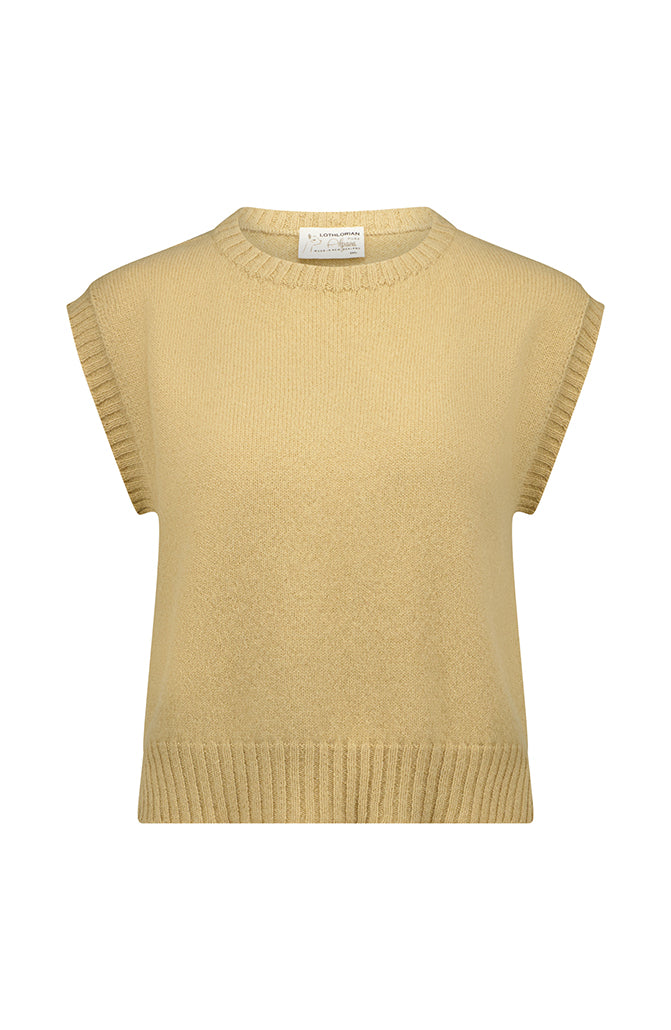 Crew Neck Vest - Alpaca