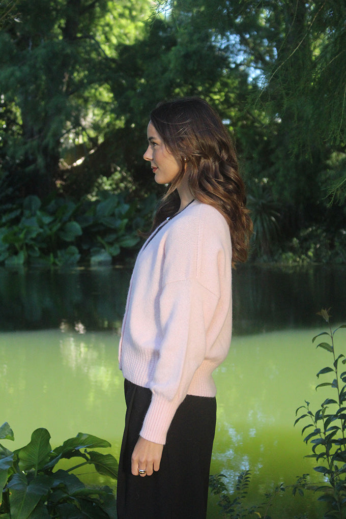 Alpaca Enclave Cardigan - Blush