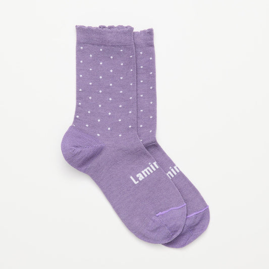Merino Crew Socks - Womens - Berry