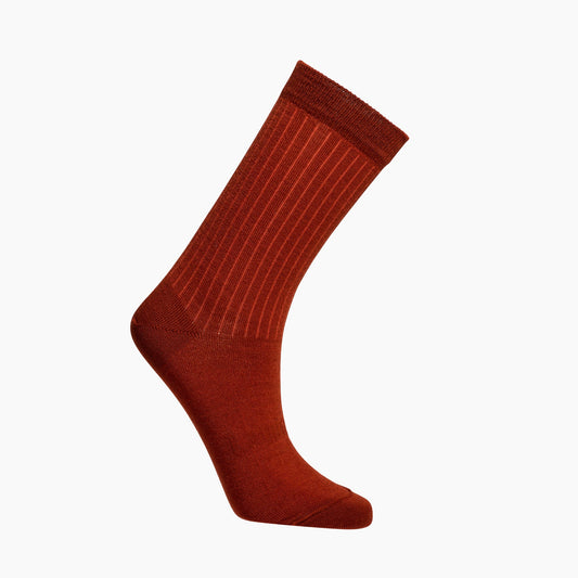 Merino Crew Socks - Womens - Spice