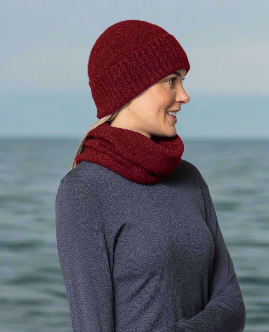 Moss Neck Warmer - Possum Merino