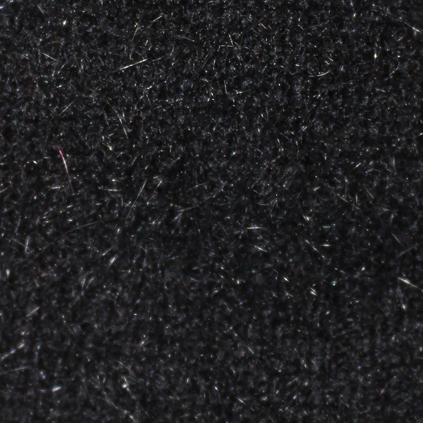 A luxurious double thickness scarf with narrow rib bands. A generous length at 175cm long & 14cm wide. Possum merino blend scarf made in NZ by Lothlorian. Black.