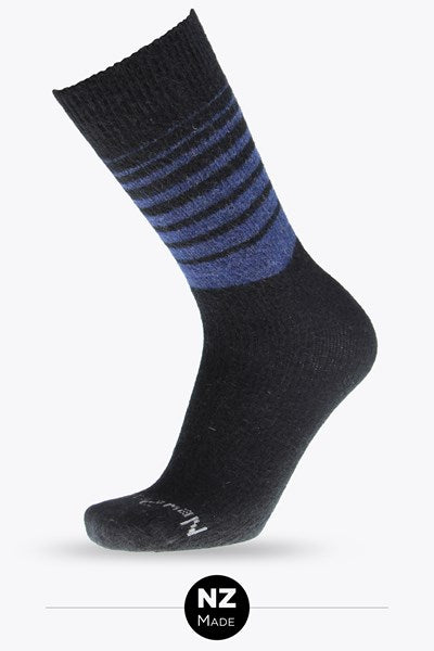 Possum Merino Fine Knit Stripe - Unisex - $32 EACH OR 2 PAIR FOR $60