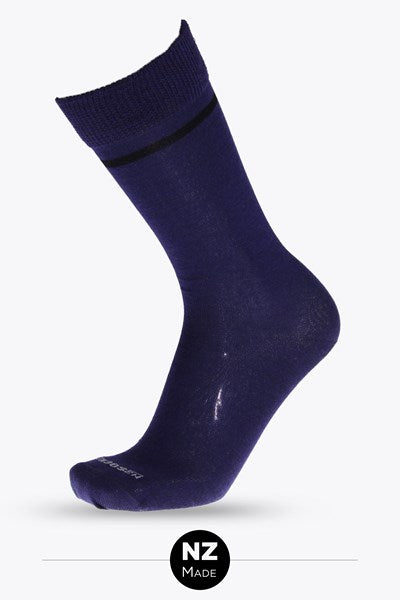 Merino Crew Socks - Single Stripe Dress - Men's - $20 a PAIR or 2 FOR $35