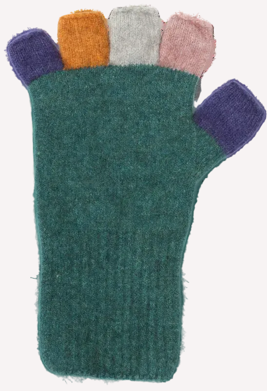 Luxury Blend multi-coloured fingerless gloves will be your new favourite this season. Available in a range of colours, so lovely you might just need more than one pair!! OSFM. By Native World, NZ.