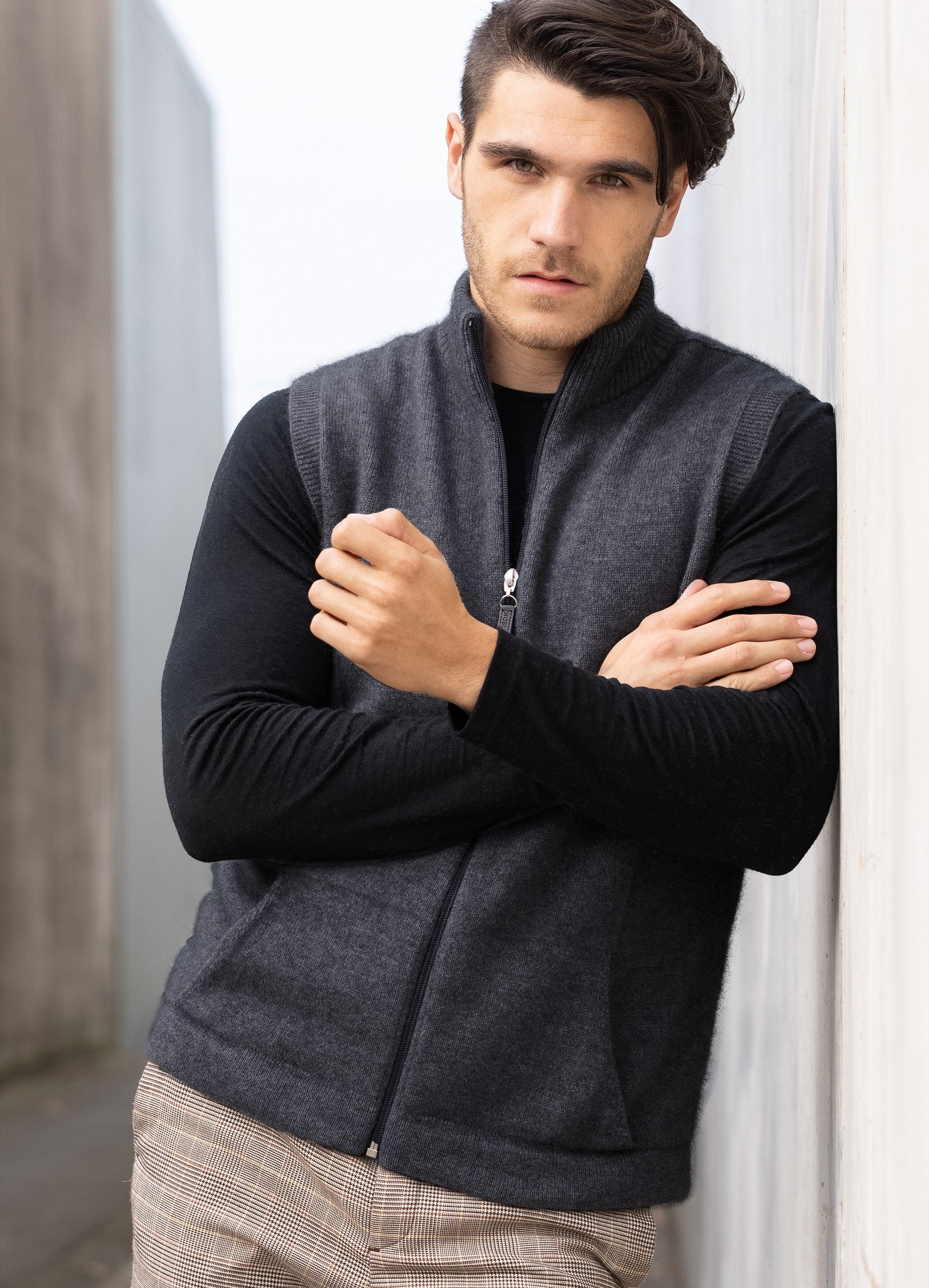 Gilet Cachemire Homme Gilet Zipp Homme Gilet Zippé Gilet Possum Merino