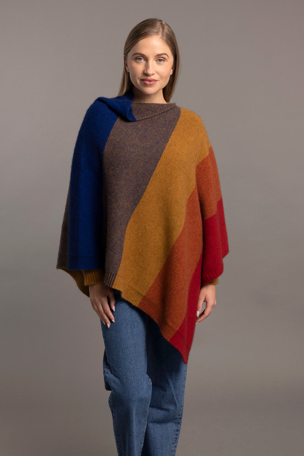 Ombre Poncho - Possum Merino