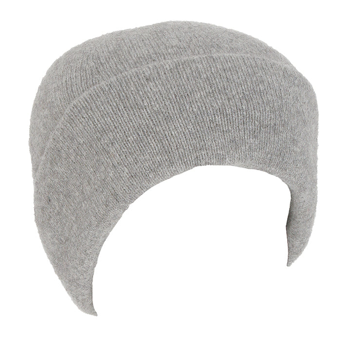 A double thickness beanie with a turn back. For a slouchier look roll down the turn back. Super warm in lots of colours. Made in NZ by Lothlorian. Silver.