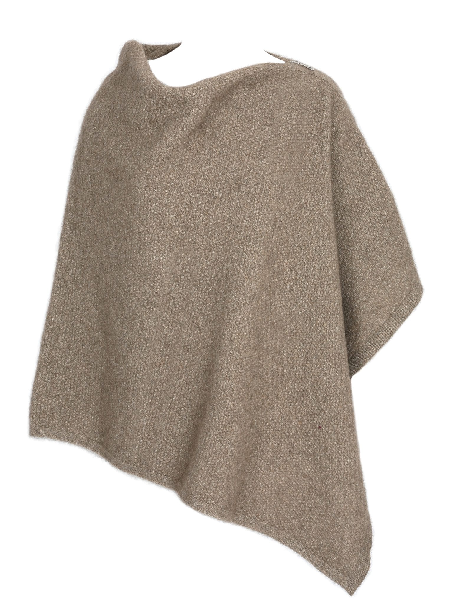 A beautiful textured wrap that can be worn several ways - as a poncho with the zip over the shoulder, zip to the front like a cape, as a wrap or scarf and if you feel a bit daring, a skirt! Available in 12 colourways. Made in NZ by Lothlorian. Natural.