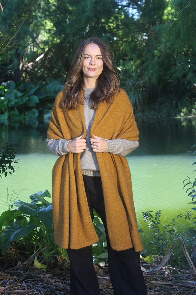 Brando Wrap - Possum Merino