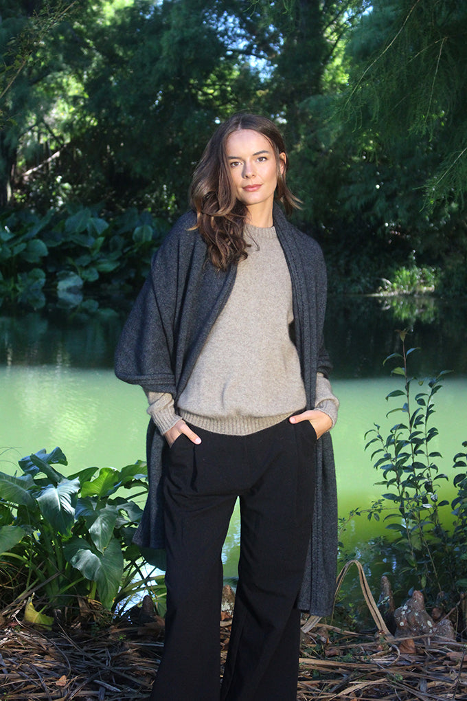 Brando Wrap - Possum Merino
