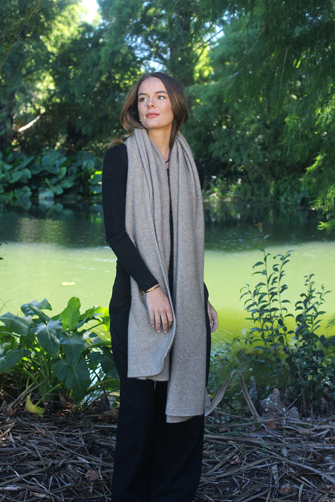 Brando Wrap - Possum Merino