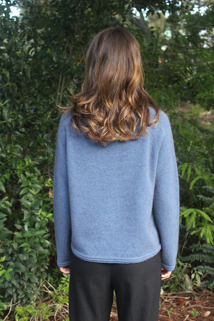 The gorgeous Harbour Jumper features a unique relaxed turtleneck with rib pattern. The rib is replicated on the cuffs and hem giving them the same relaxed finish. Made in NZ by Lothlorien for their Zinity Label. Available in sizes XS-2XL.