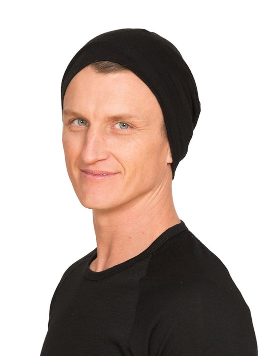 Brass Monkeys 100% merino beanie with dual layering is designed for extra warmth. Available only in black. One Size only - 50-60 cm. Made in NZ from superior quality merino wool, you will love this merino beanie. 