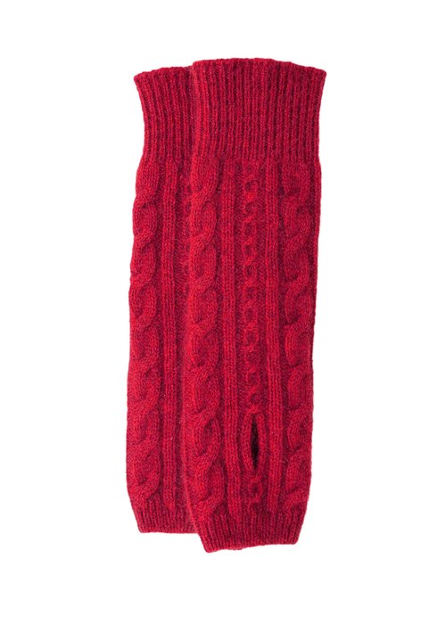 With a side seam opening for thumbs and a longer fit up the arms, Koru's beautiful cable detailed glovelet are perfect for warmth and are incredibly stylish. One size fits most. Proudly made here in NZ.