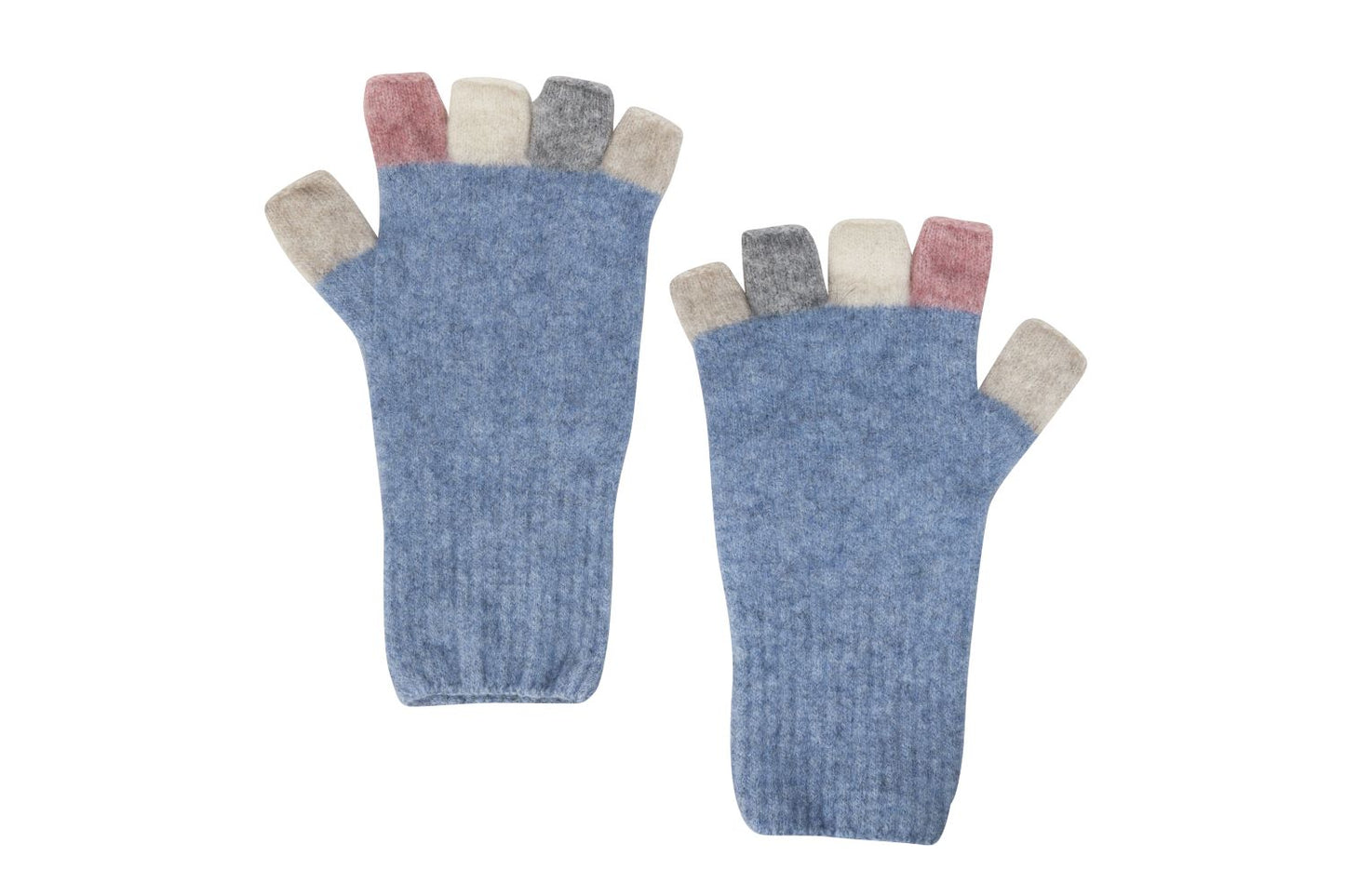 Multi Fingerless Gloves - Possum Merino