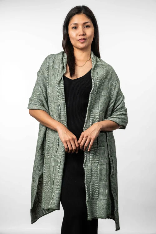Jacquard Wrap - Possum Merino