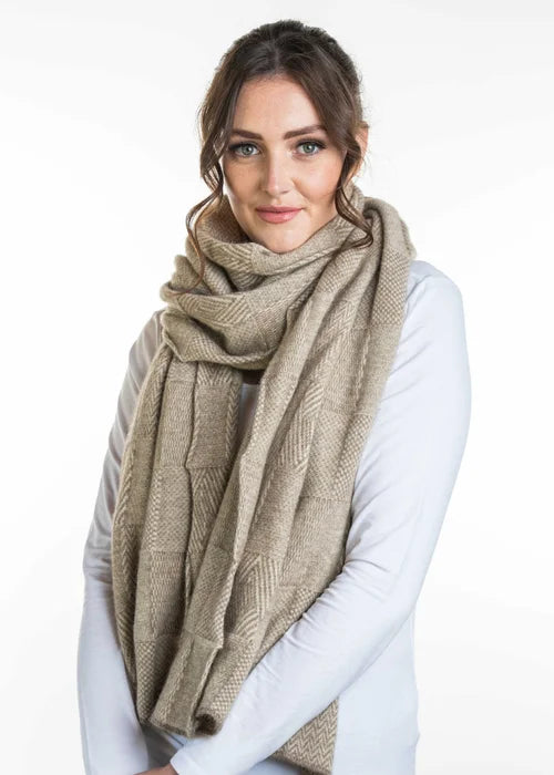 Jacquard Wrap - Possum Merino