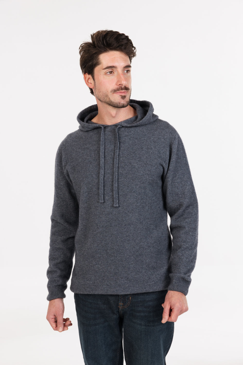 A classic fit crew neck hoodie with tonal draw cords. Made from a possum merino blend it is perfect for everyday wear. Although it is a men's hoodie, the ladies have been buying this too. Made here in NZ by Native World.