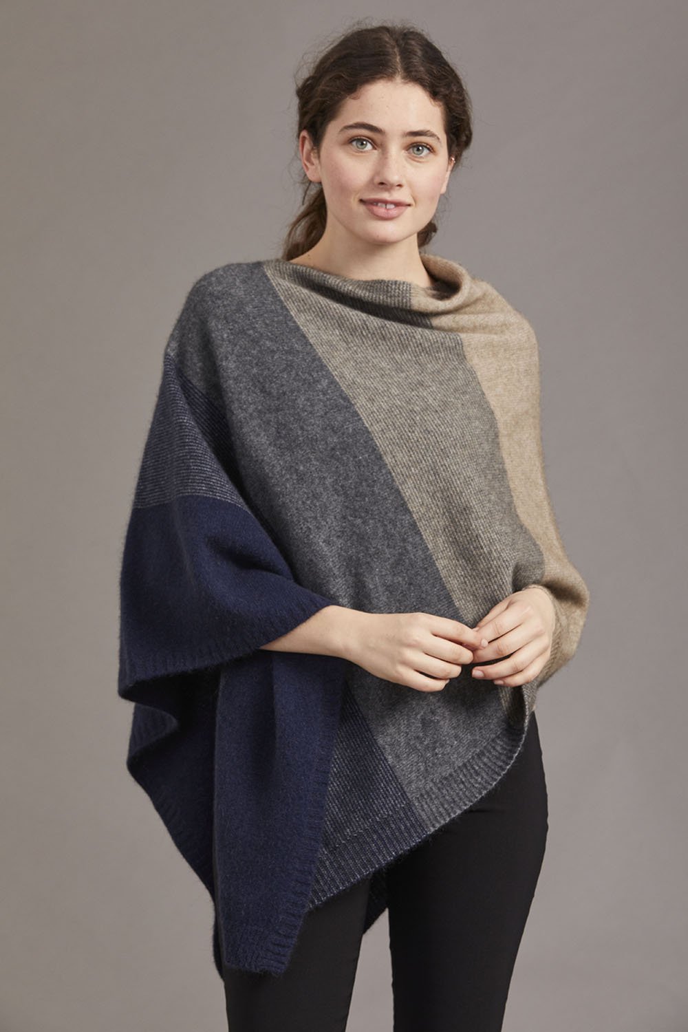 McDonald Ombre Poncho is their signature piece available in eight beautiful colour combinations. The incredible drape and classic style of this poncho will make it your go-to piece whenever there is a chill in the air.