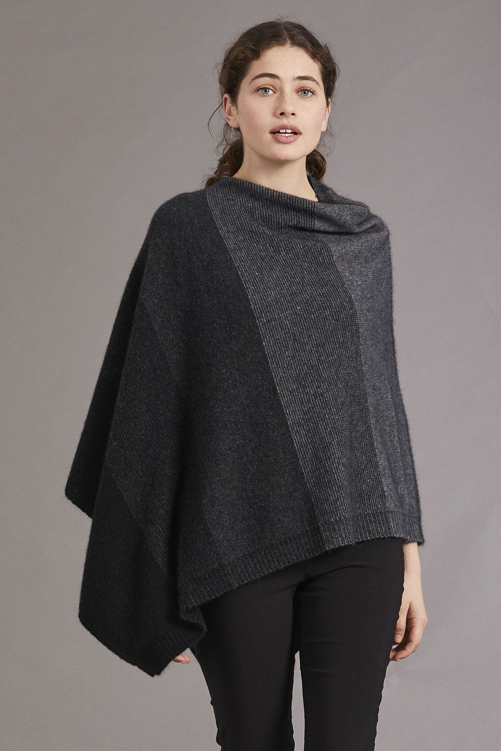 McDonald Ombre Poncho is their signature piece available in eight beautiful colour combinations. The incredible drape and classic style of this poncho will make it your go-to piece whenever there is a chill in the air.