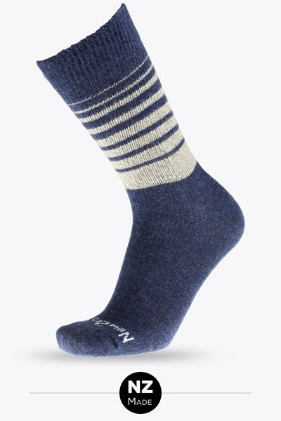 Merino Possum - Fine Knit Stripe Socks - Unisex - $35 each or 2 for $65